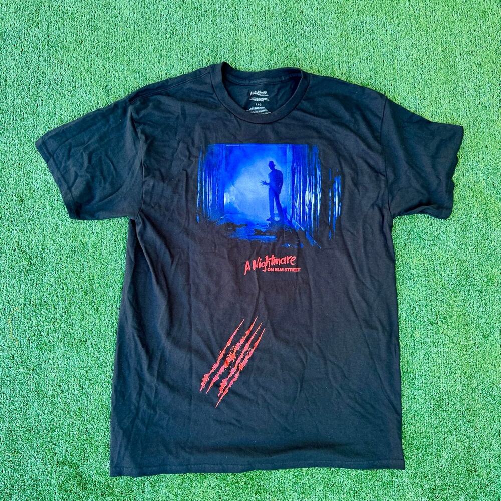 A Nightmare On Elm Street Tee Black T Shirt “Never Sleep Again”